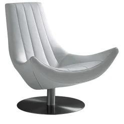 VGnewtrend Armchairs<Ibiza White Swivel Armchair