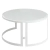 Versace Home Outdoor Coffee Tables<Iconic Round Arctic White Glass Outdoor Coffee Table