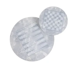 Versace Home Outdoor Coffee Tables<Iconic Round Chessboard Pattern Outdoor Side Table