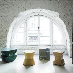 Salvatori Stools<Ikona Natural Stone Stool by Elisa Ossino