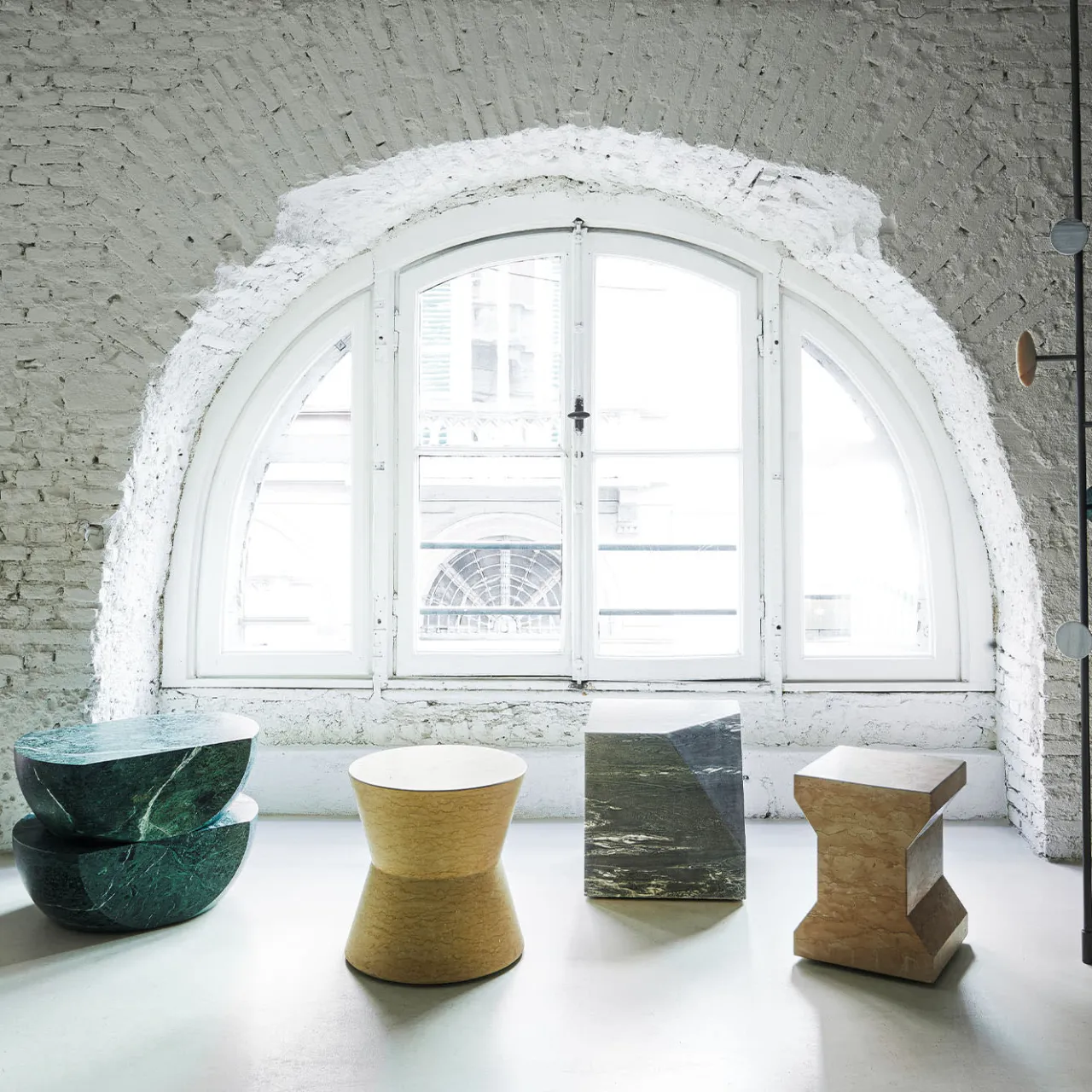Salvatori Stools<Ikona Natural Stone Stool by Elisa Ossino