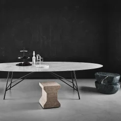 Salvatori Stools<Ikona Natural Stone Stool by Elisa Ossino