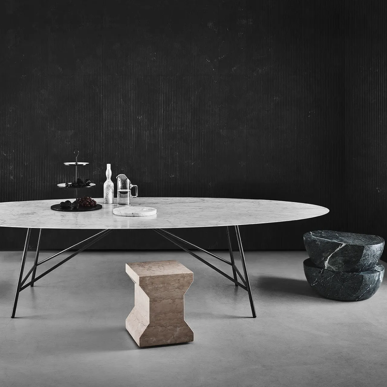 Salvatori Stools<Ikona Natural Stone Stool by Elisa Ossino