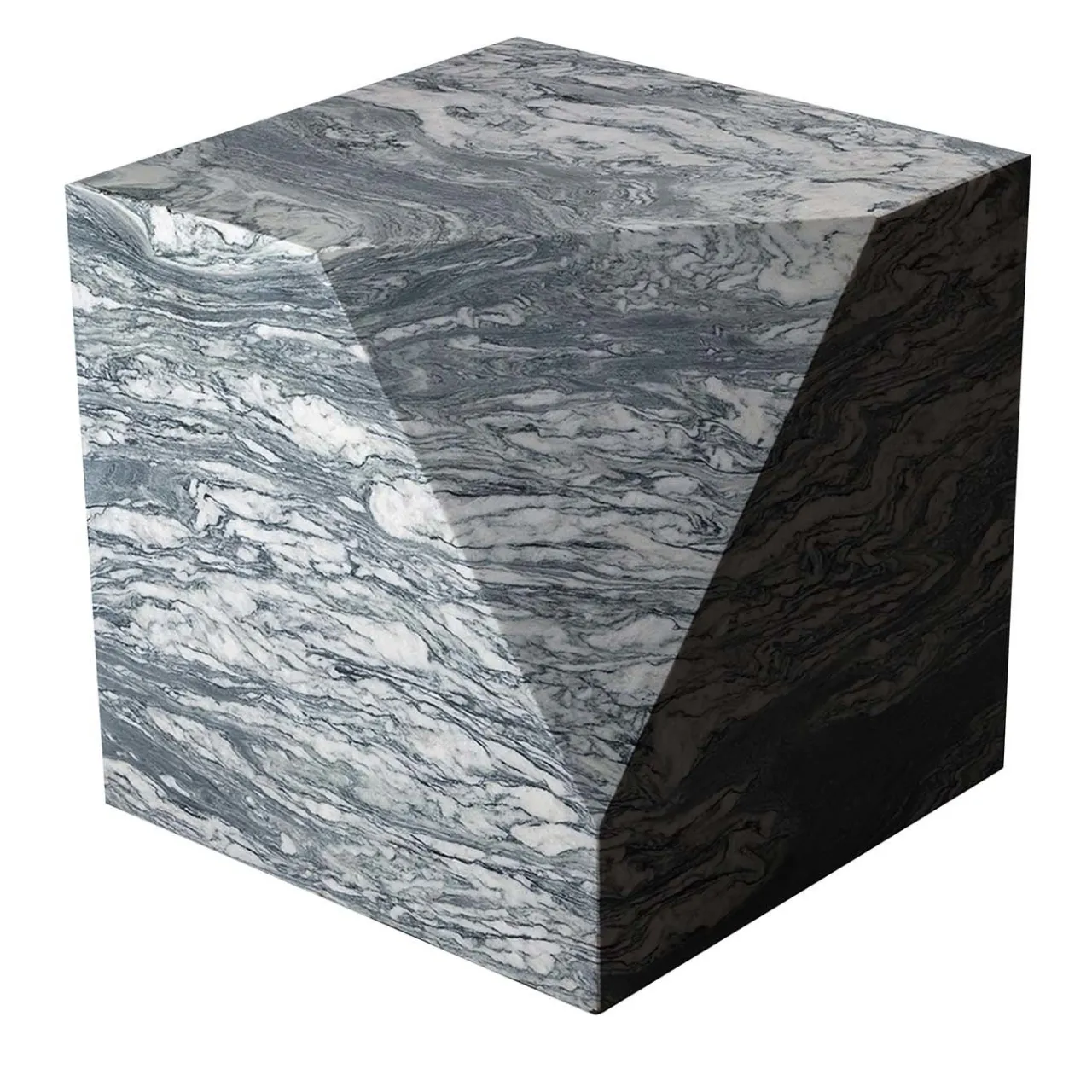 Salvatori Stools<Ikona Stool in Cipollino Marble by Elisa Ossino