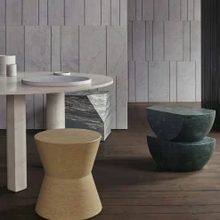 Salvatori Stools<Ikona Stool in Giallo Egiziano Marble by Elisa Ossino