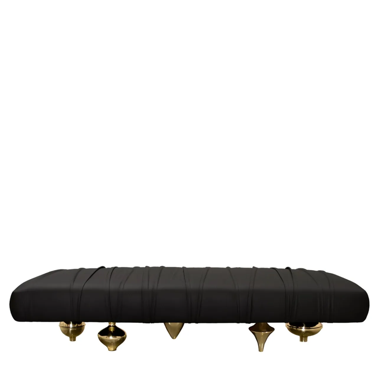 Il Pezzo Mancante Benches<Il Pezzo 1 Black Leather Bench