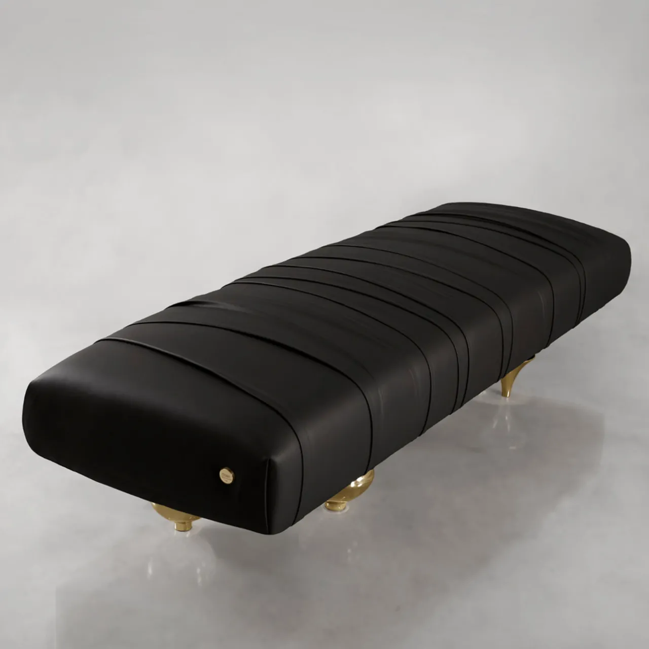 Il Pezzo Mancante Benches<Il Pezzo 1 Black Leather Bench