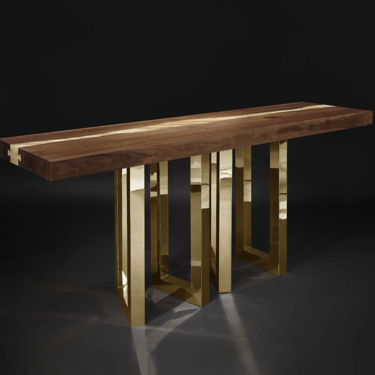Il Pezzo Mancante Consoles<Il Pezzo 6 Solid Walnut Console