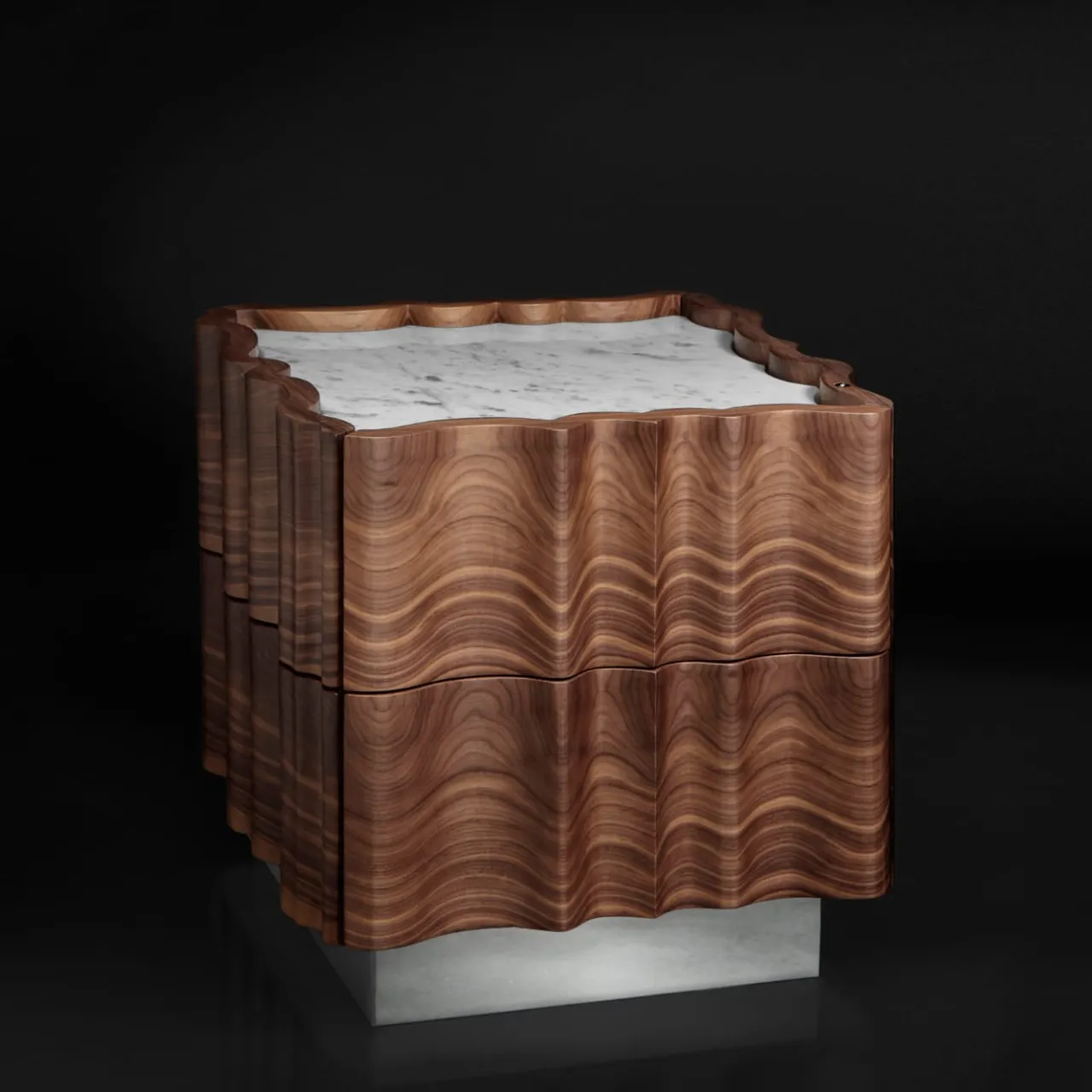 Il Pezzo Mancante Nightstands<Il Pezzo 2 White Nightstand