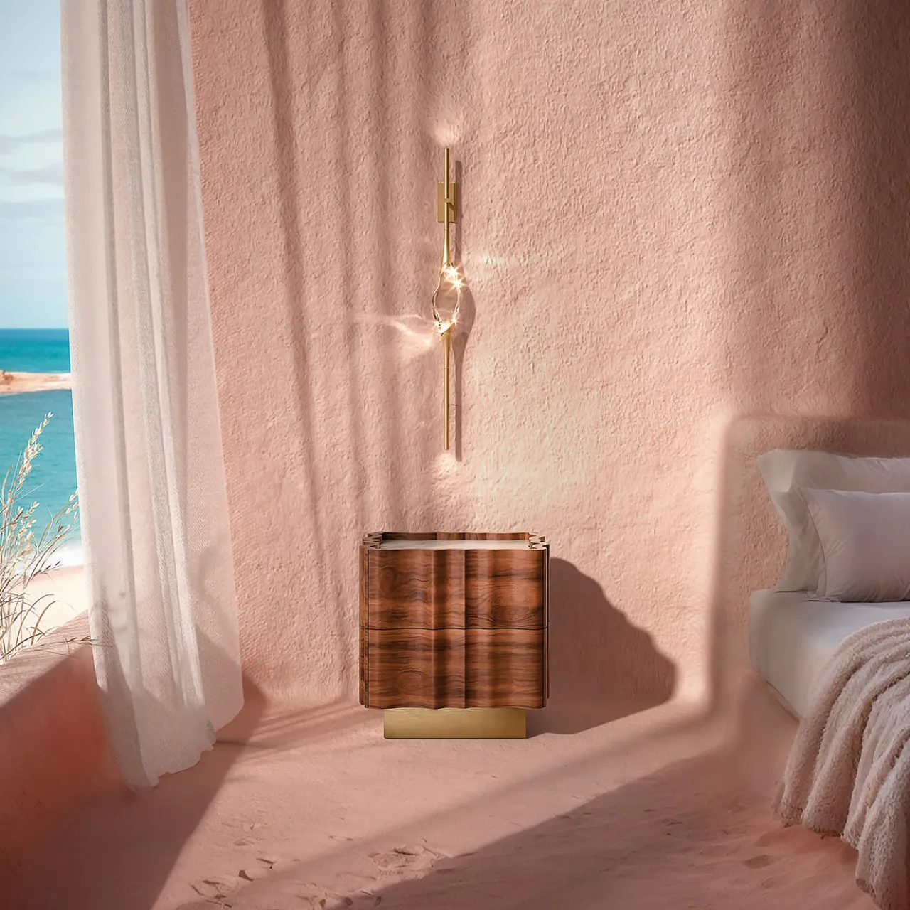 Il Pezzo Mancante Nightstands<Il Pezzo 2 White Nightstand