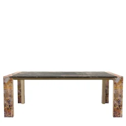 L'Eccesso Dining Tables<Ilan Sahara Brown Marble Dining Table by Paolo Ciacci