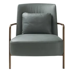 Bodema Armchairs<Ilary Green Leather Armchair