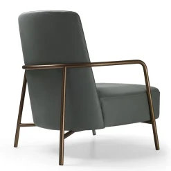Bodema Armchairs<Ilary Green Leather Armchair