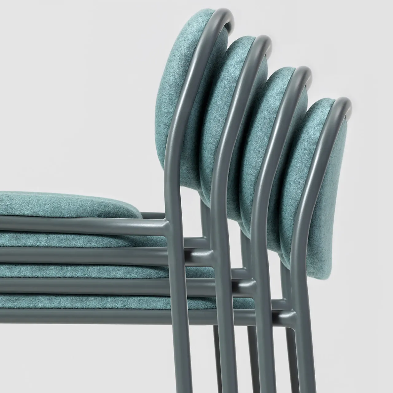 TrabA' Bar Stools<0184-IM Metis Gray Bar Stool by Studio Gabbertas