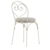 Dante Negro Outdoor Chairs & Stools<Inbloom Cushioned Wrought Iron White Chair