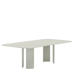 Marco Ripa Outdoor Dining Tables<India Large Rectangular Grey Metal Outdoor Dining Table