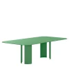 Marco Ripa Outdoor Dining Tables<India Large Rectangular Green Metal Outdoor Dining Table