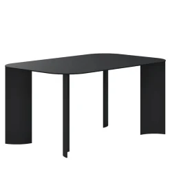 Marco Ripa Outdoor Dining Tables<India Medium Rectangular Black Metal Outdoor Dining Table