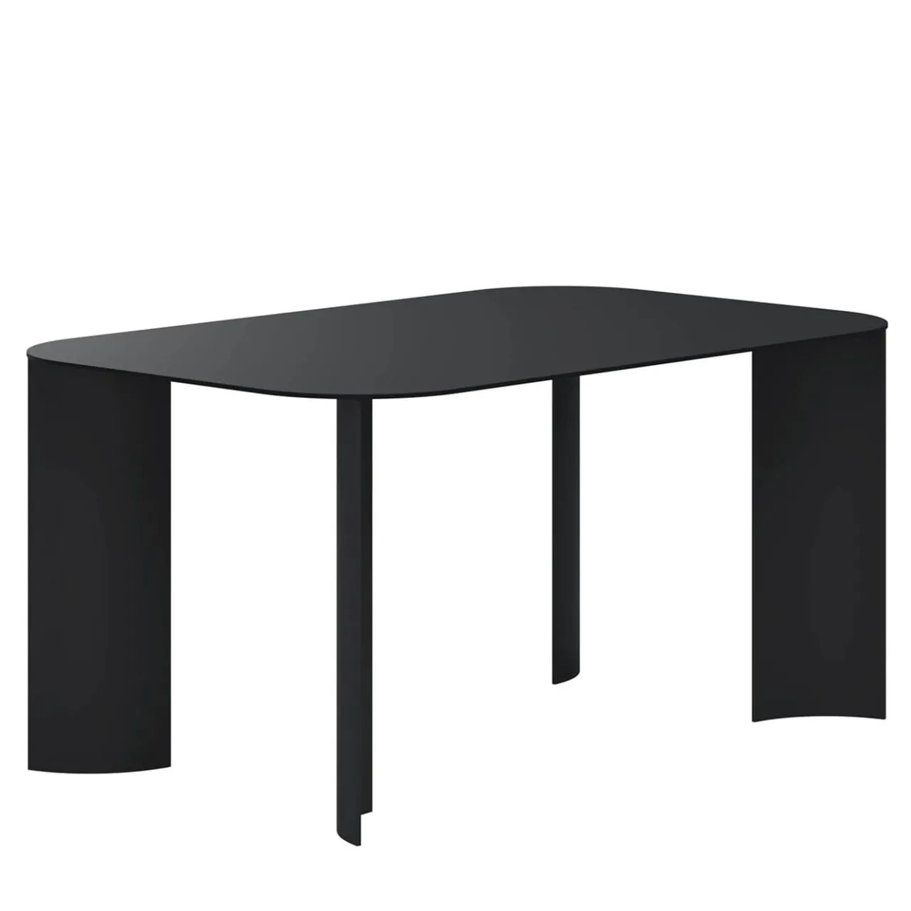 Marco Ripa Outdoor Dining Tables<India Medium Rectangular Black Metal Outdoor Dining Table