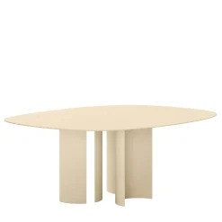 Marco Ripa Outdoor Dining Tables<India Sasso Light Yellow Metal In & Outdoor Dining Table