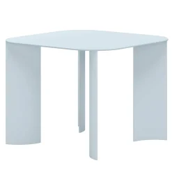 Marco Ripa Outdoor Dining Tables<India Small Square Light Blue Metal Outdoor Dining Table