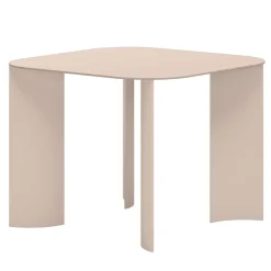 Marco Ripa Outdoor Dining Tables<India Small Square Pink Metal Outdoor Dining Table