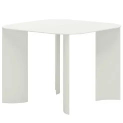 Marco Ripa Outdoor Dining Tables<India Small Square White Metal Outdoor Dining Table