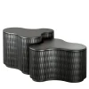 Laura Meroni Nesting Tables<Infinity Anthracite Black Wood Nesting Tables