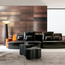 Laura Meroni Nesting Tables<Infinity Anthracite Black Wood Nesting Tables