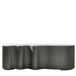 Laura Meroni Sideboards Buffets<Infinity Wavy 2-Door Lacca 61 Tin Sideboard