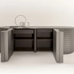 Laura Meroni Sideboards Buffets<Infinity Wavy 2-Door Lacca 61 Tin Sideboard