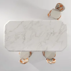 Secolo Dining Tables<Inge calacatta marble dining table