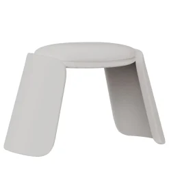 Secolo Stools<Inge white leather pouf