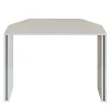 L'Eccesso Consoles<Innis White Marble Console with metal insert
