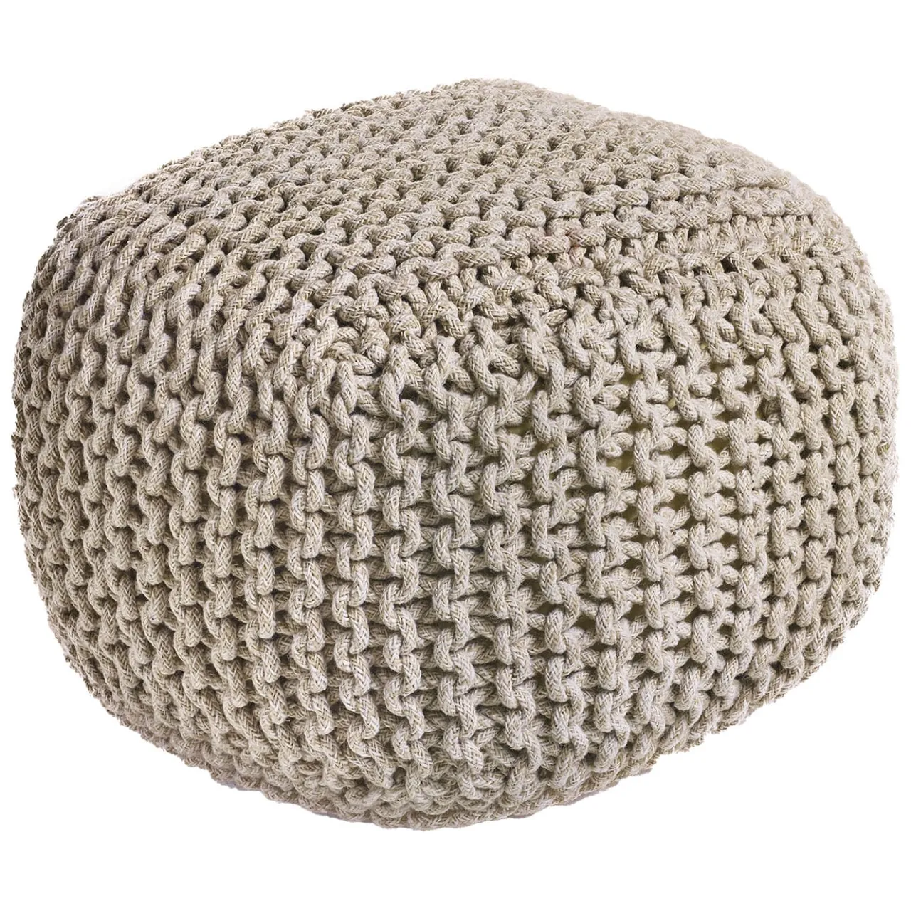 Sitap Carpet Couture Italia Ottomans & Poufs<In&Outdoor Pet Lover Safari Beige Square Pouf