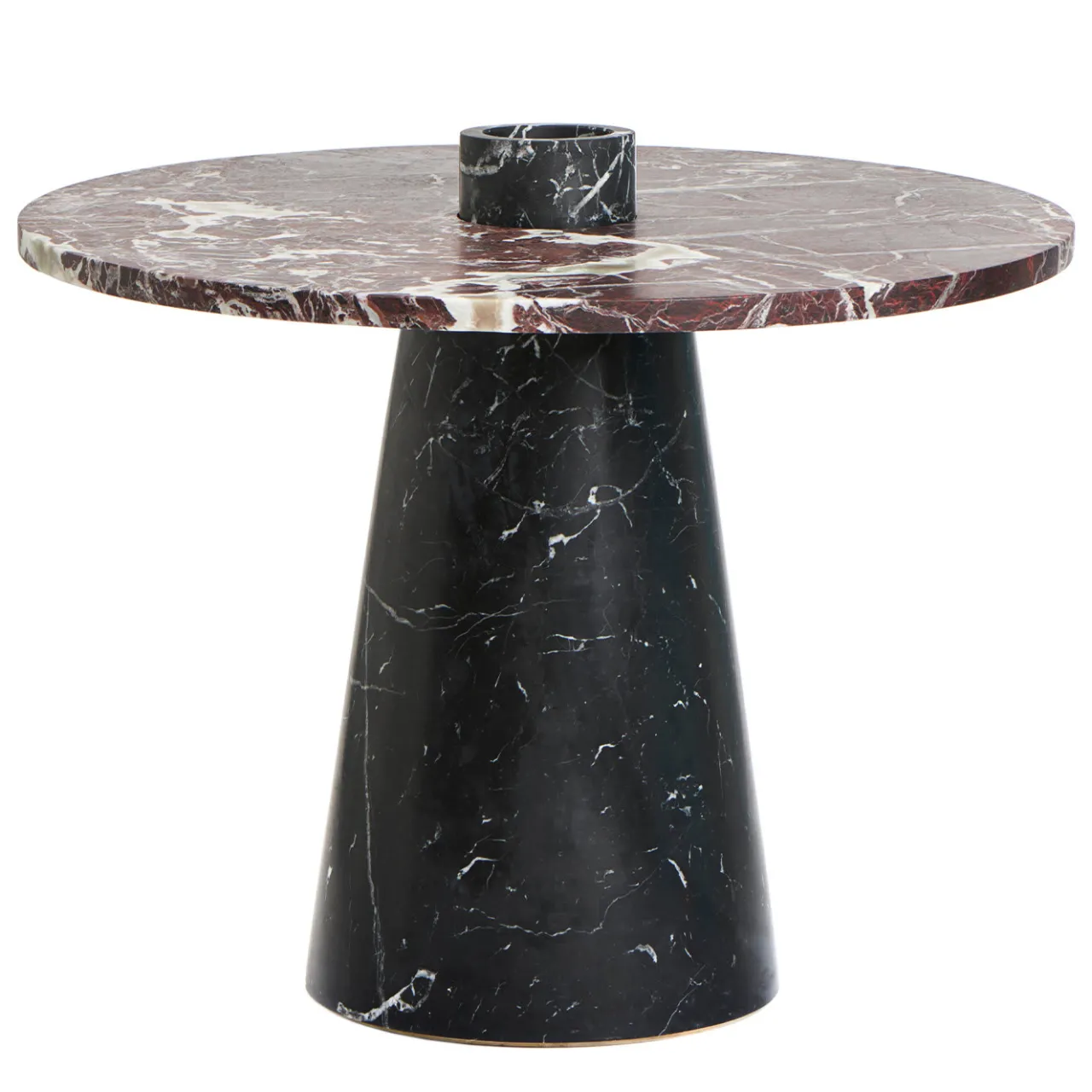 MMairo Side Tables<Inside Out Red/Black Marble Coffee Table by Karen Chekerdjian #2