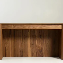 Studio Cale Desk & Writing Tables<Intarsio Walnut Desk with Triangular Stools