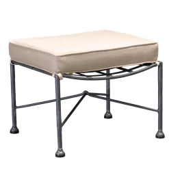 Officina Ciani Other Outdoor Furniture<Intreccio Gray Steel Outdoor Ottoman