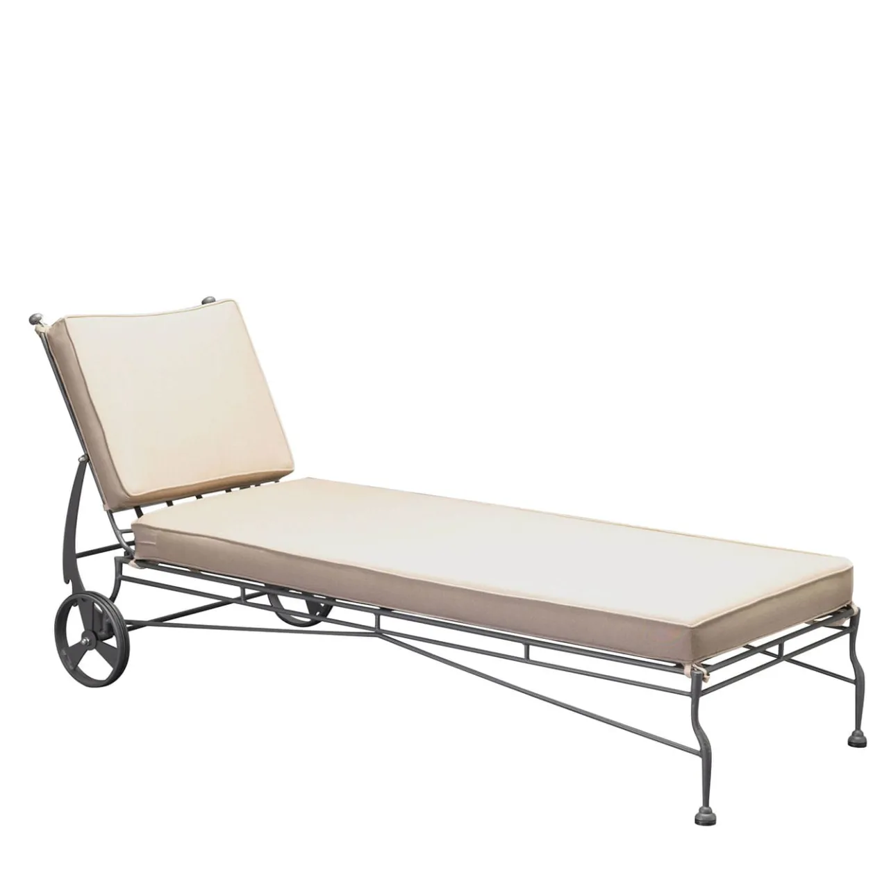 Officina Ciani Outdoor Chaises & Daybeds<Intreccio Gray Steel Outdoor Chaise Lounge