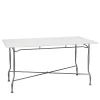 Officina Ciani Outdoor Dining Tables<Intreccio Rectangular Dining Table in Stainless Steel