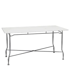 Officina Ciani Outdoor Dining Tables<Intreccio Rectangular Dining Table in Stainless Steel