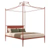 Lispi Beds<Irina Red Iron Canopy Double Bed