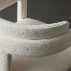 Pacini & Cappellini Chairs<Iris White Fabric & Ash Frame Chair