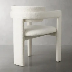 Pacini & Cappellini Chairs<Iris White Fabric & Ash Frame Chair