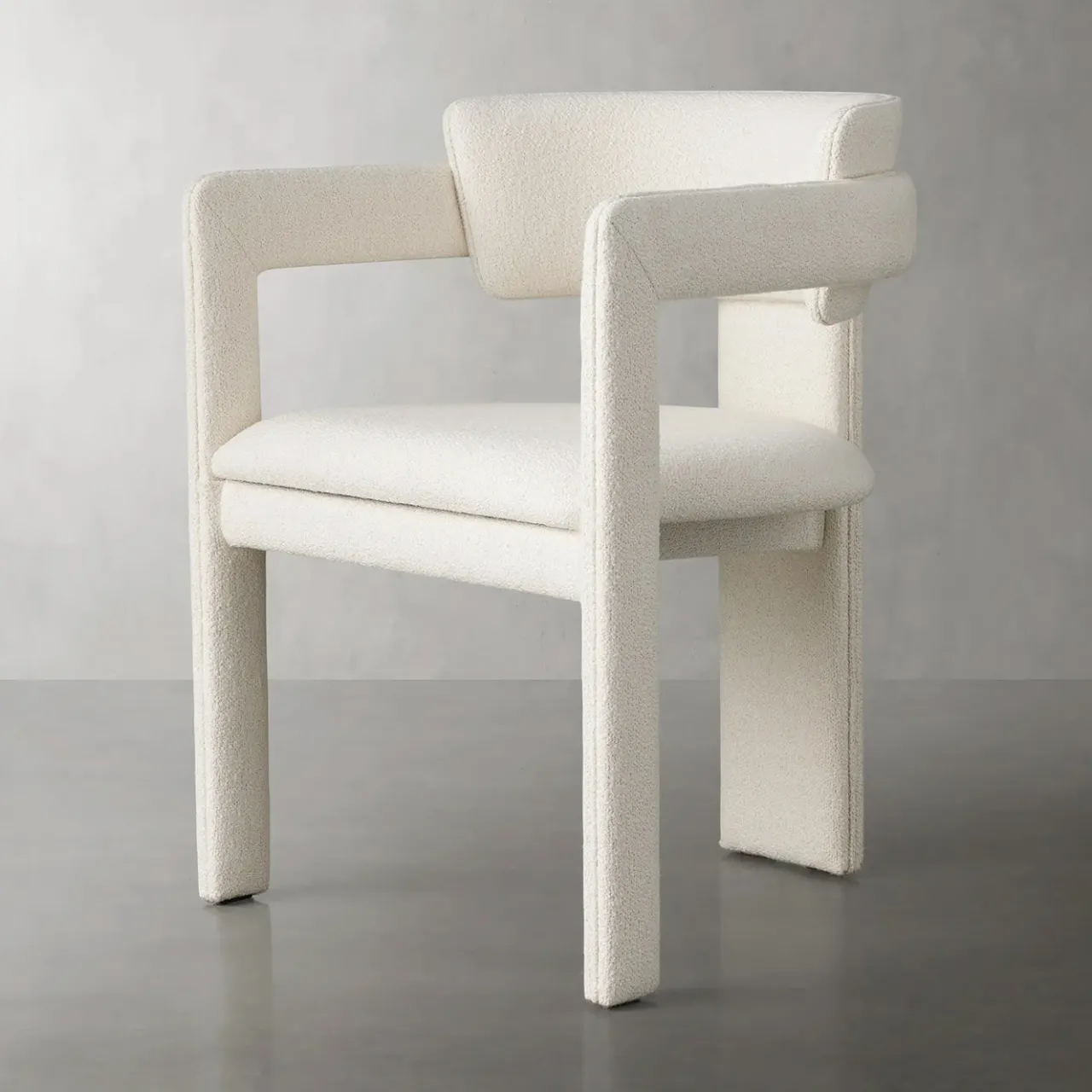 Pacini & Cappellini Chairs<Iris White Fabric & Ash Frame Chair