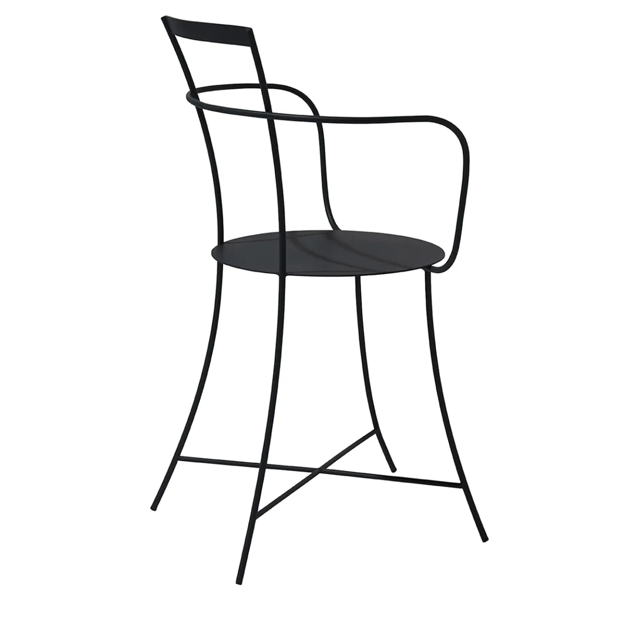 Internoitaliano Outdoor Chairs & Stools<Irma Black Armchair by Mario Scairato