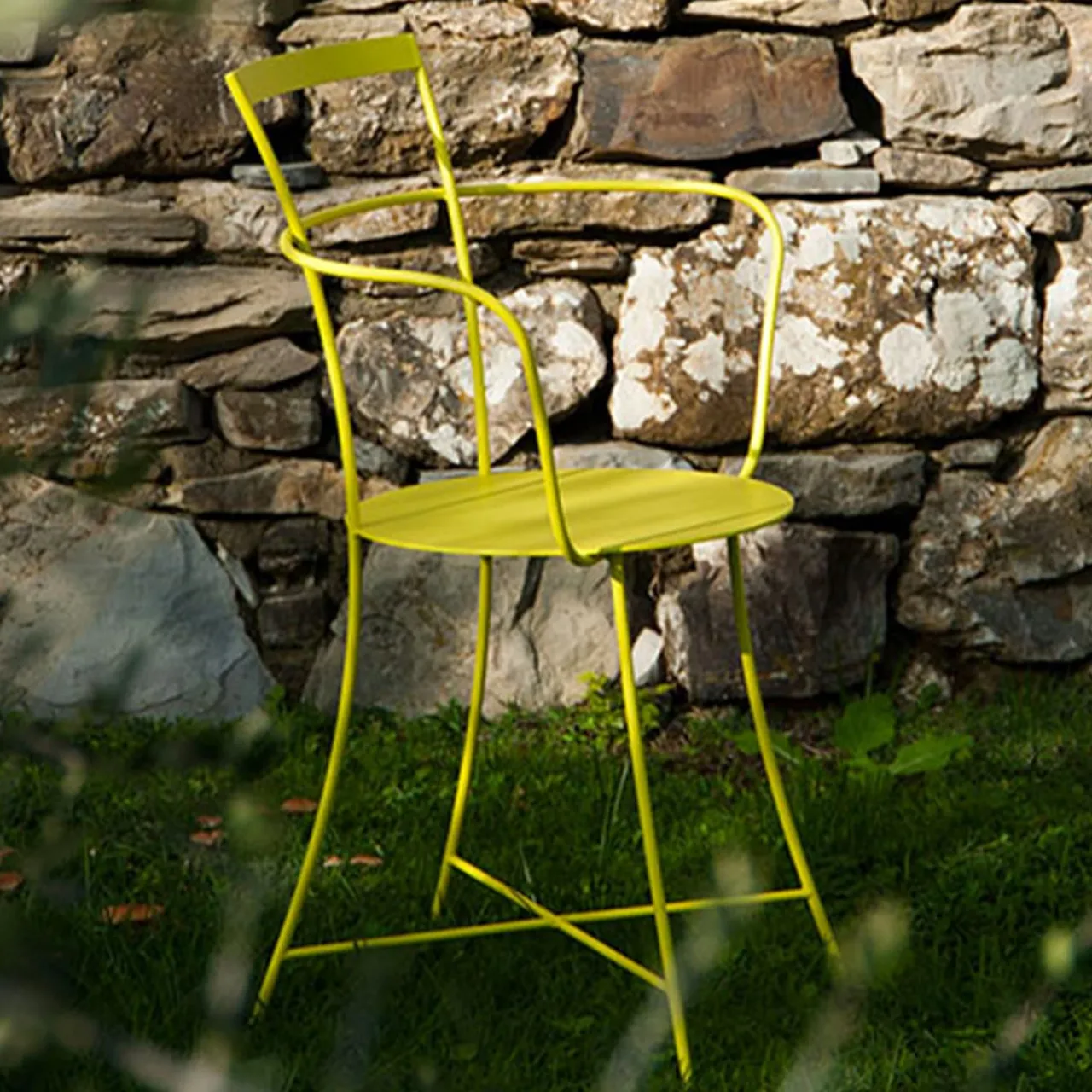 Internoitaliano Outdoor Chairs & Stools<Irma Yellow Armchair by Mario Scairato