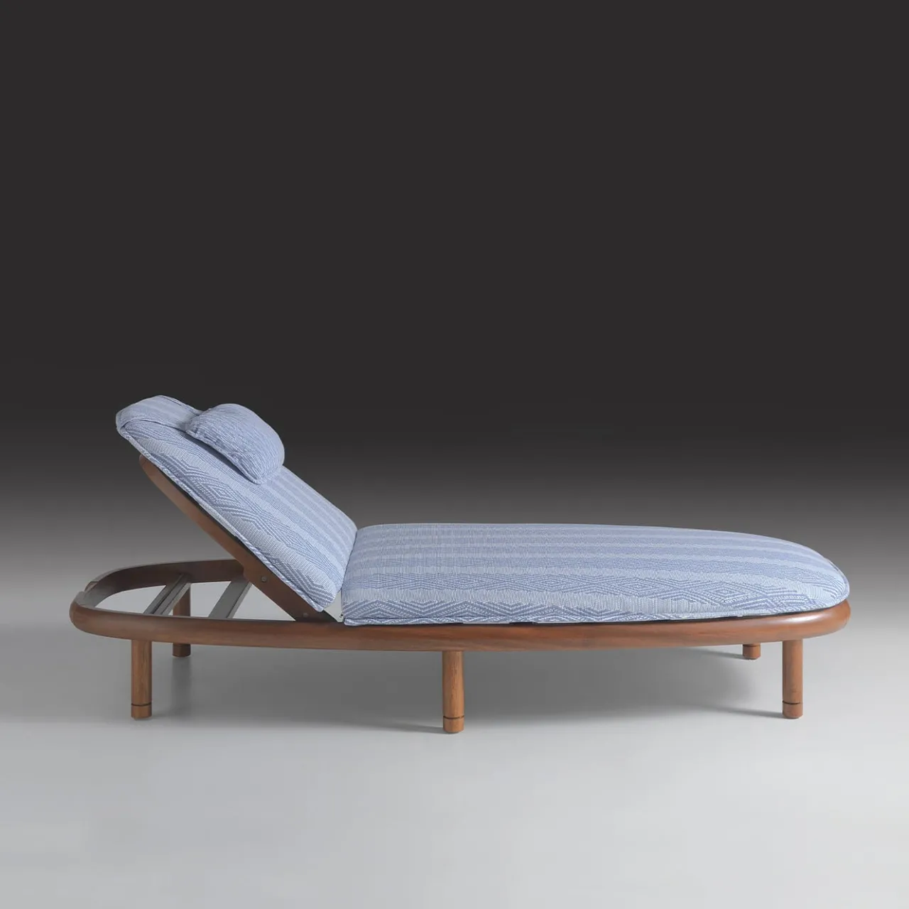 Annibale Colombo Outdoor Chaises & Daybeds<Iroko Light Blue Outdoor Sun Lounger