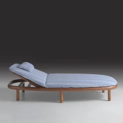 Annibale Colombo Outdoor Chaises & Daybeds<Iroko Light Blue Outdoor Sun Lounger