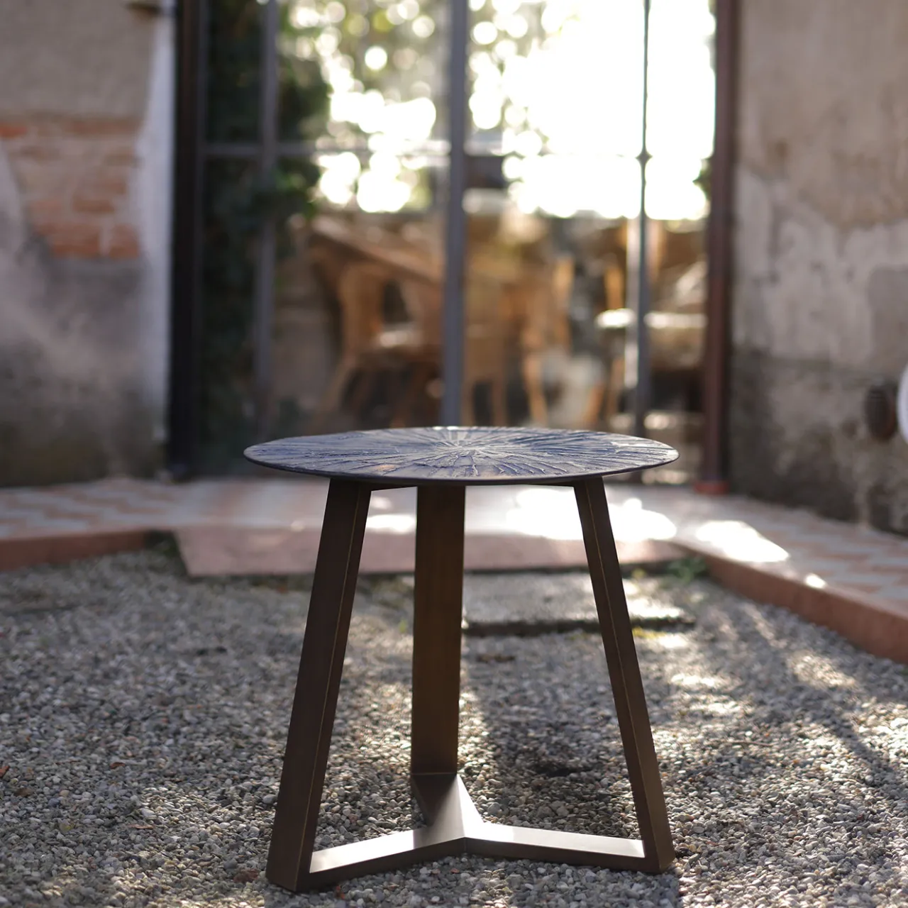 BottegaNera Furniture Side Tables<Iron Gray Low Table
